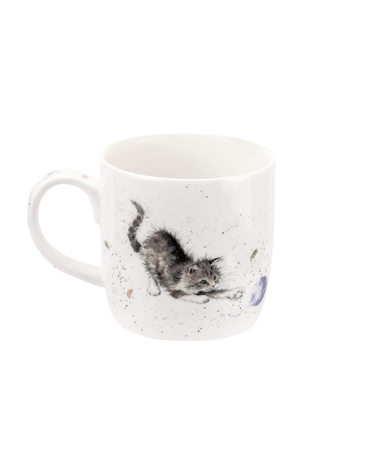 Katze mit Maus Tasse von Wrendale Designs