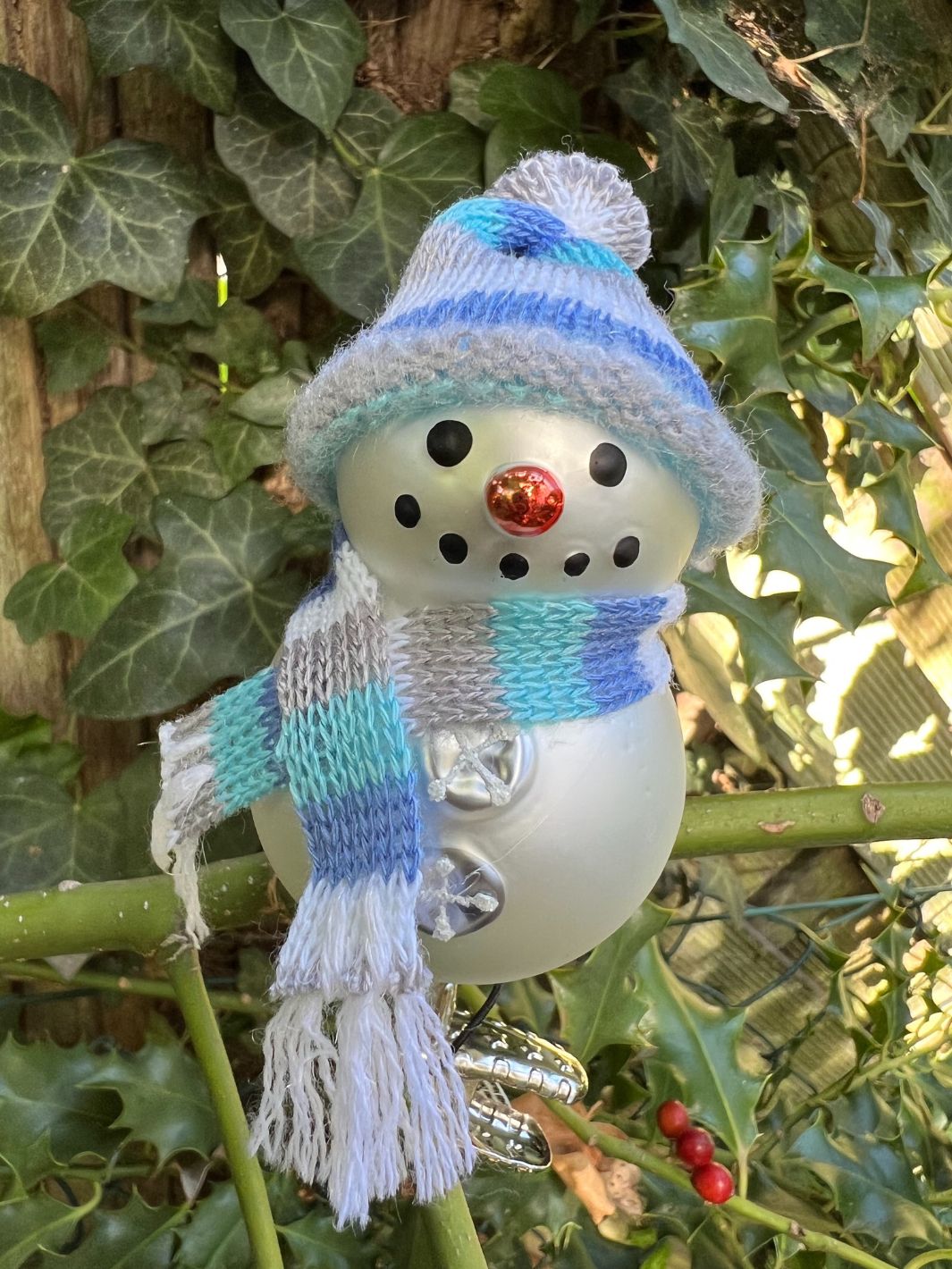 Schneemann zum Klemmen von Inge Glas