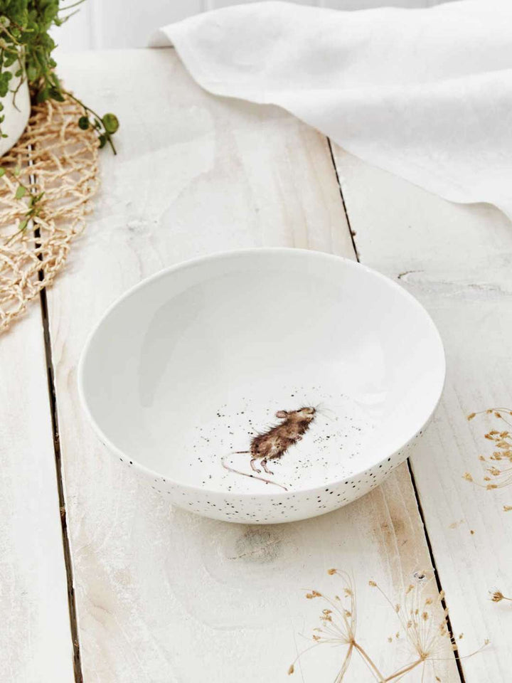 Schüsselchen für dein Frühstück von Wrendale Designs mit Maus-Motiv.