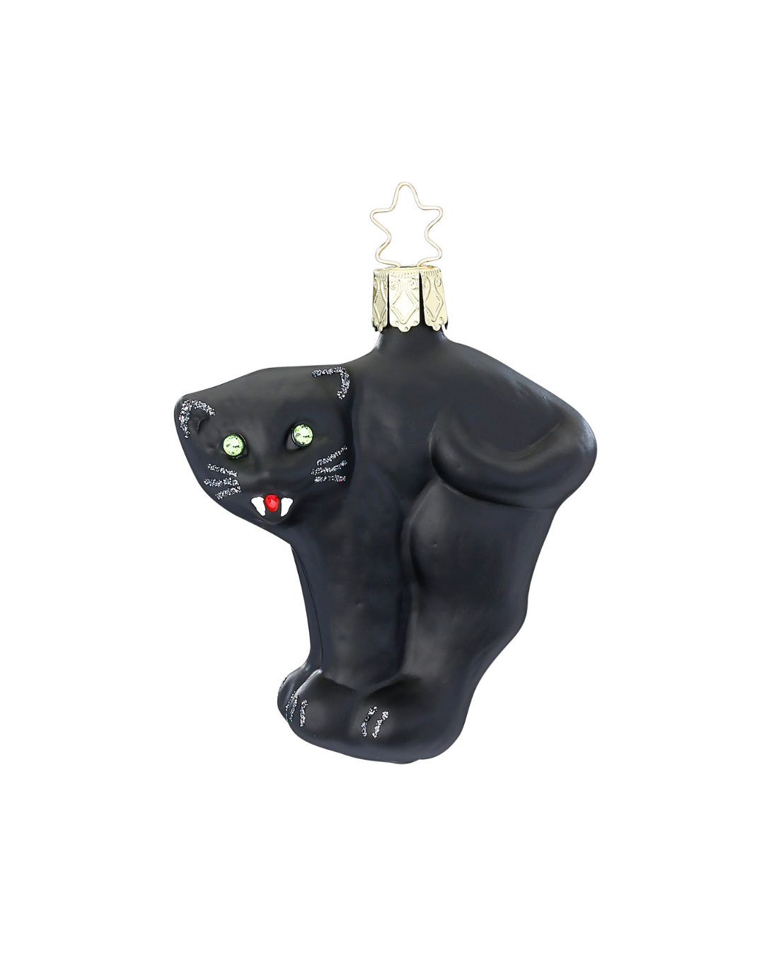 Schwarze Katze Weihnachtsbaumschmuck von Inge Glas