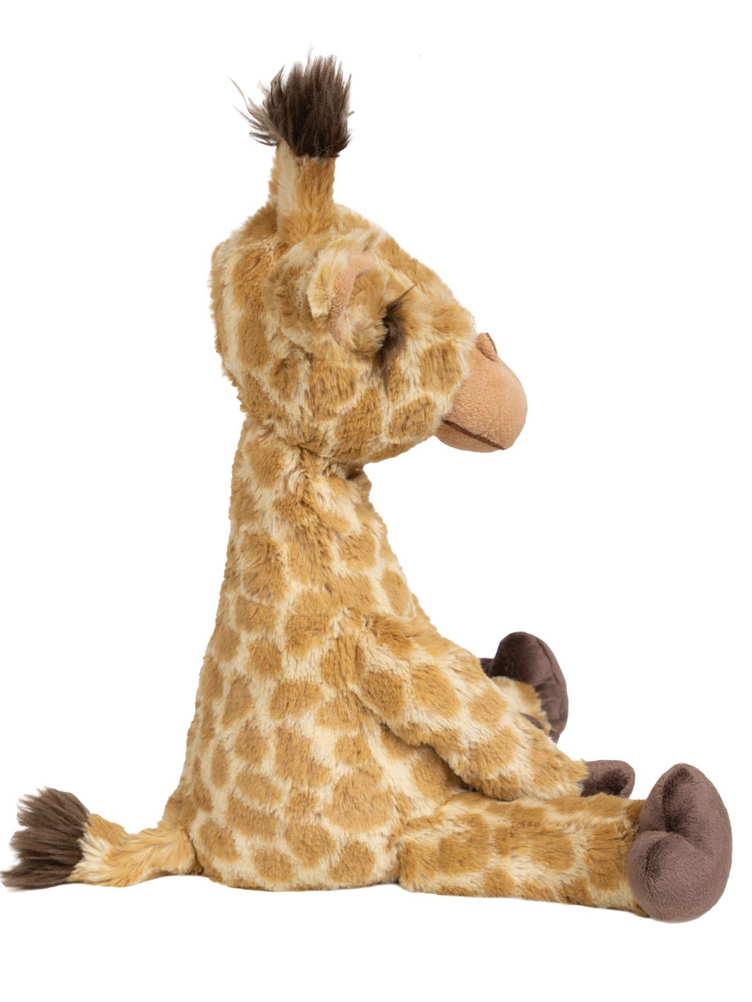 Seitenansicht der Giraffen Kuscheltier Camilla von Wrendale Designs