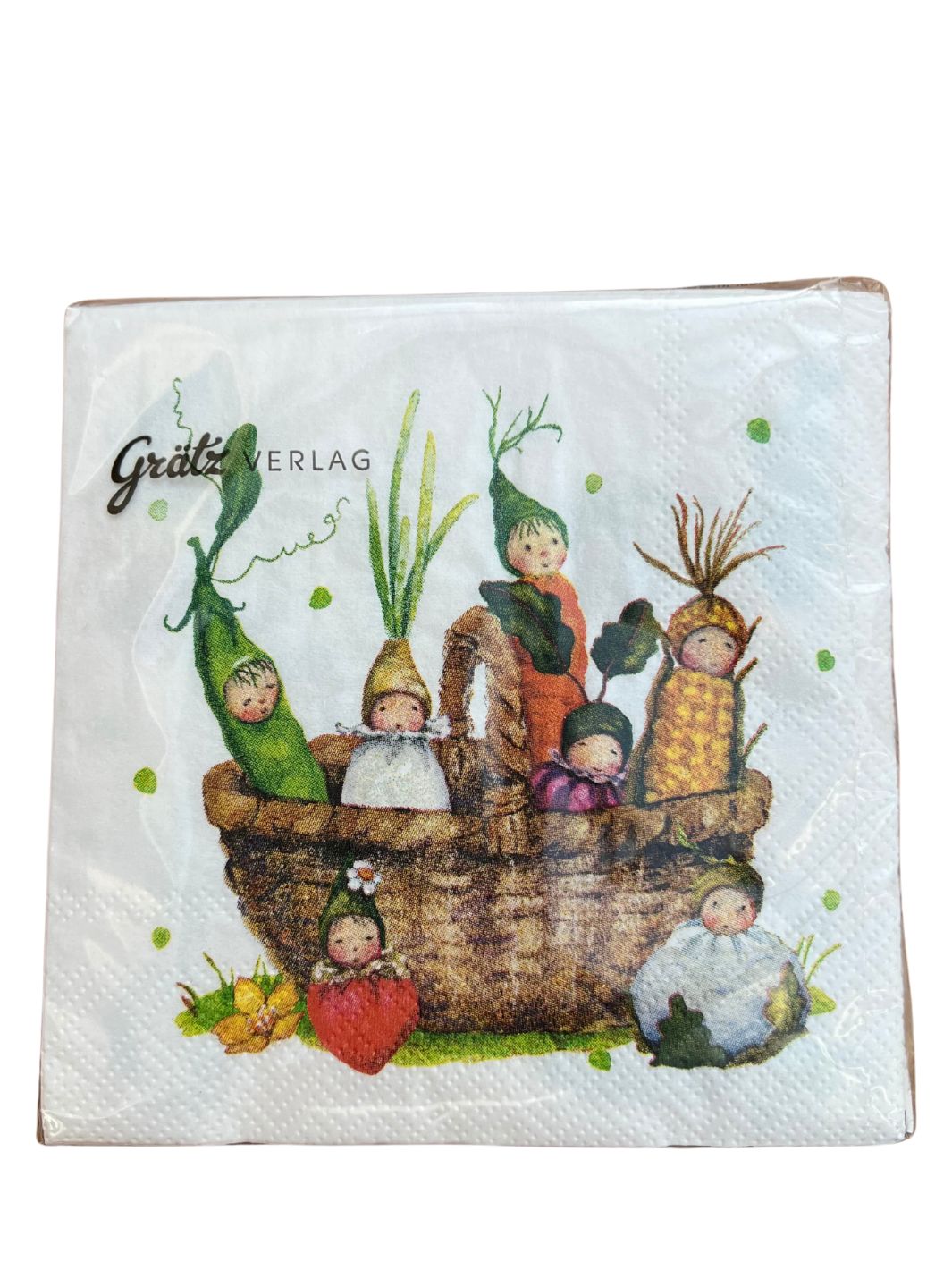 Servietten Obst und Gemüsekinder vom Grätz Verlag
