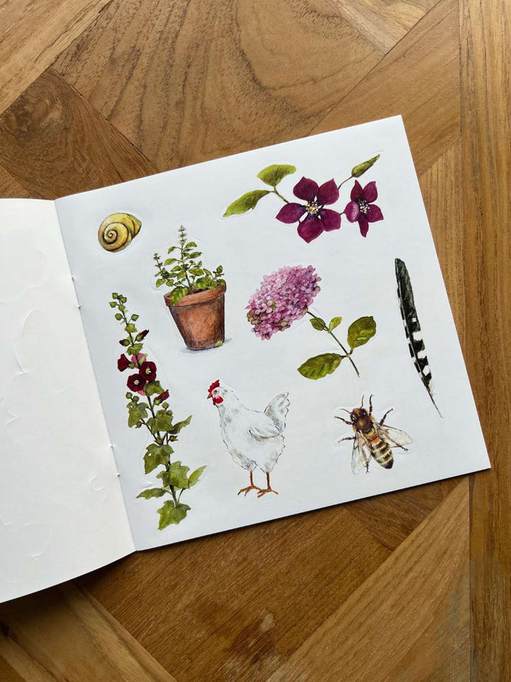 Beispiel Stickeralbum Natur und Garten von Grätz