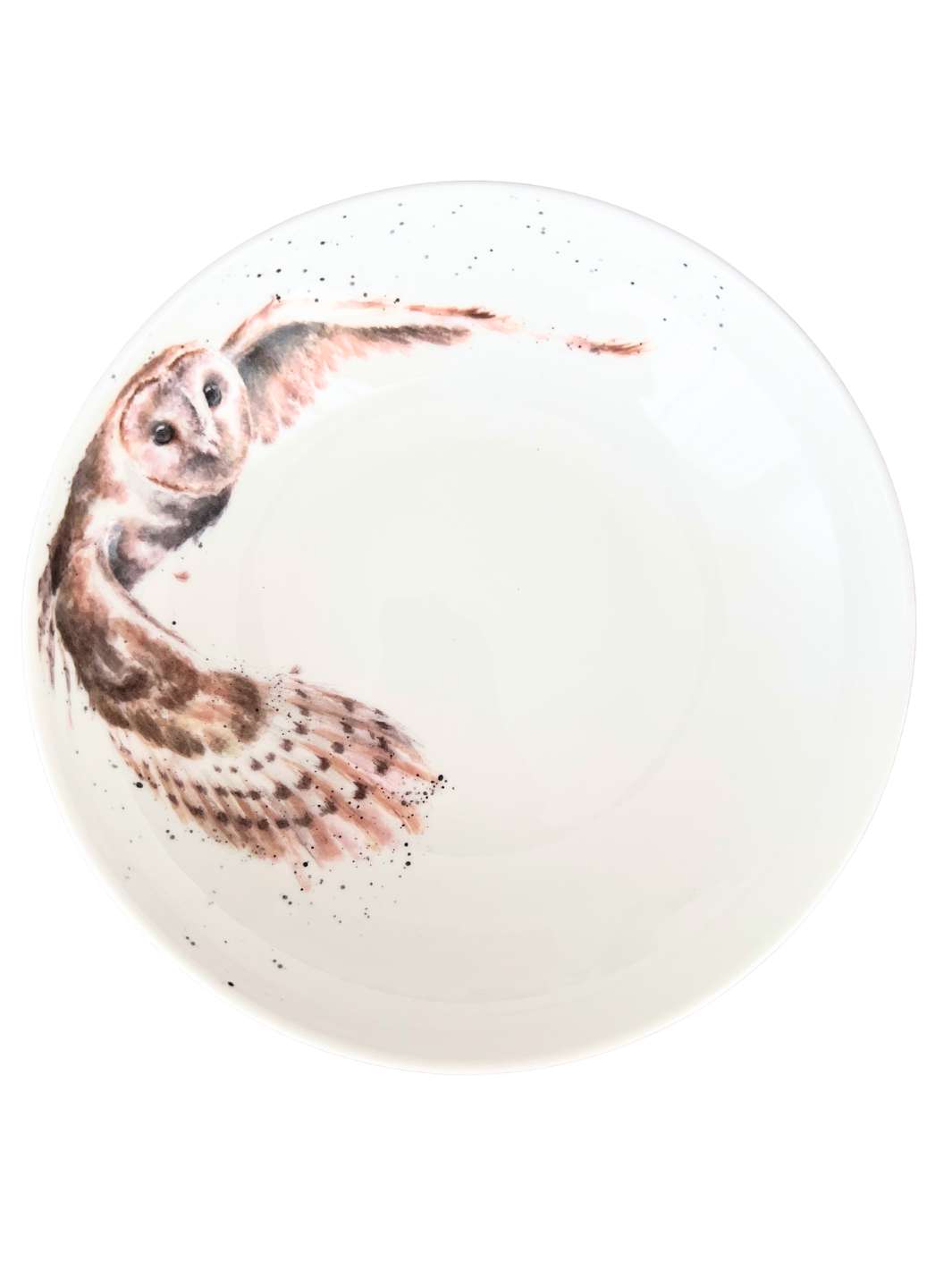 Suppenteller mit sehr schön illustrierten fliegenden Eule von Wrendale Designs.