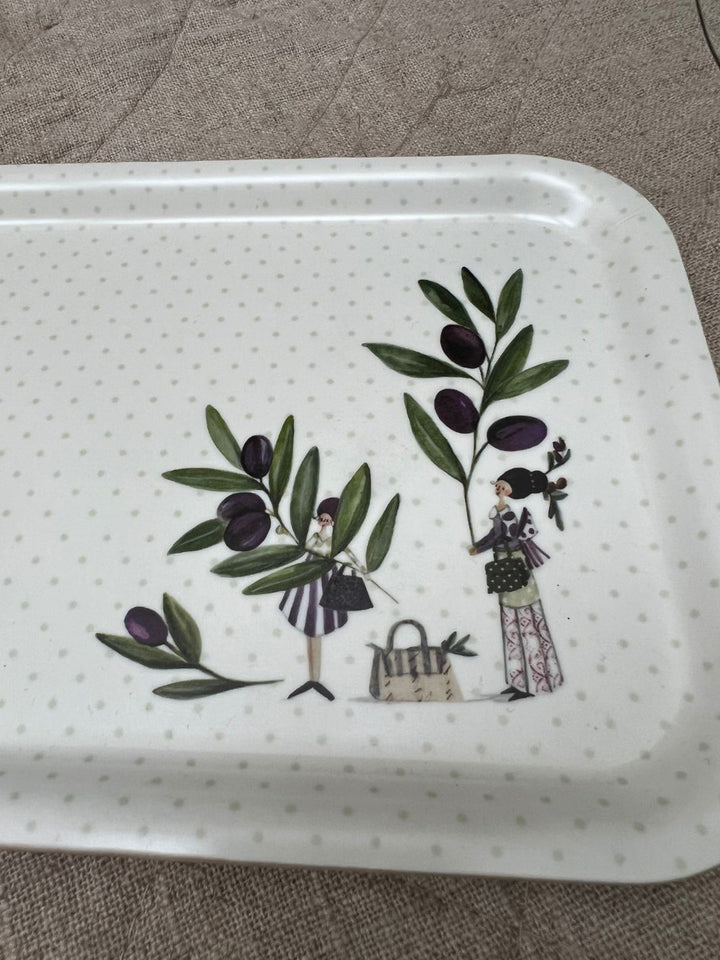 Tablett Olivenfrauen