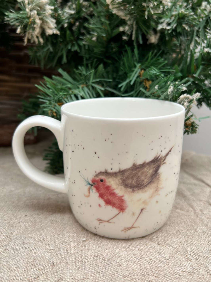 Wrendale Designs Tasse mit dem Gartenfreund Rotkehlchen