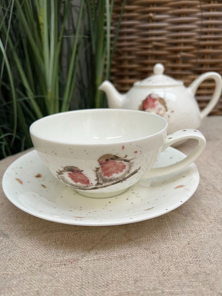 Tea for one Rotkehlchen Wrendale Designs