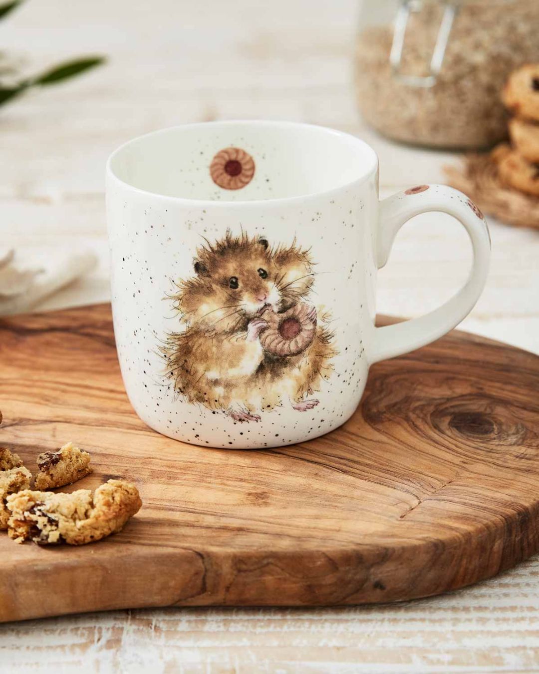 Tasse mit Hamster Motiv von Wrendale Designs.