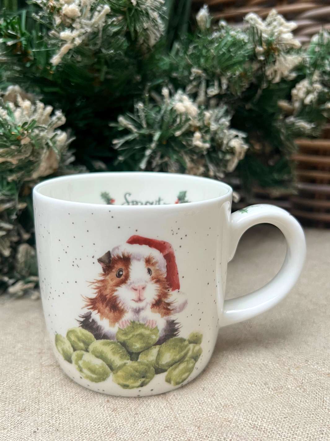 Tasse Meerschweinchen mit Rosenkohl von Wrendale Designs