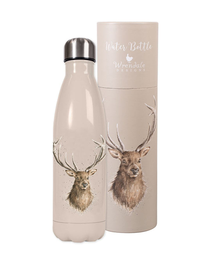 Thermosflasche mit einem eleganten Hirsch als Motiv drauf von Wrendale Designs.