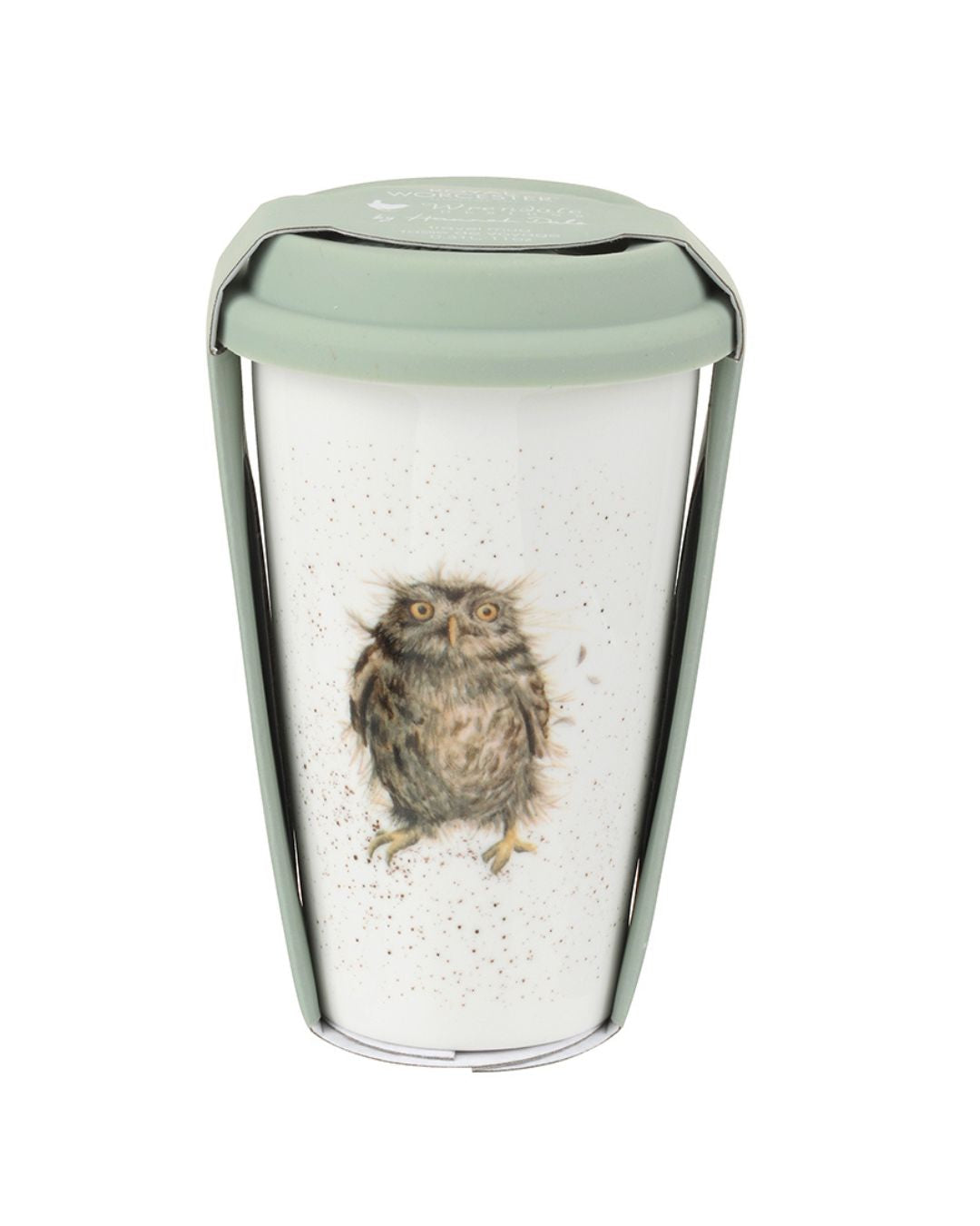 Travel Mug mit Eulen Motiv von Wrendale Designs.