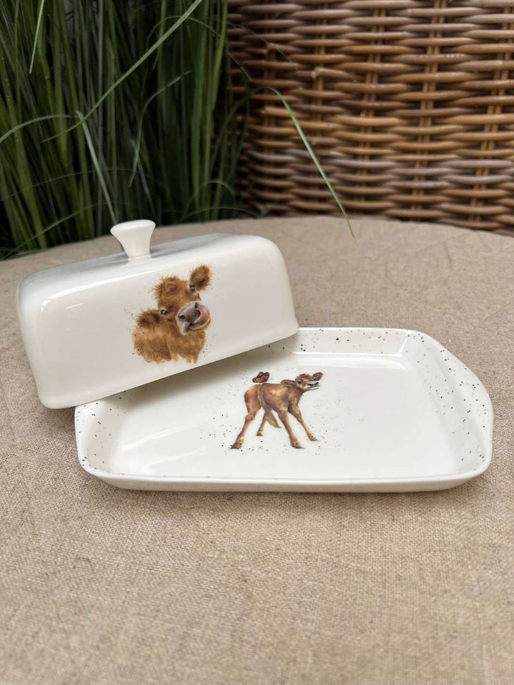 Unterteller der Butterdose mit Kühen von Wrendale Designs