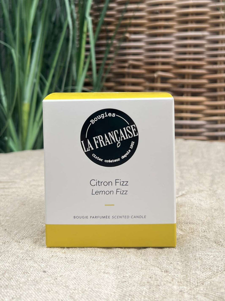 Geschenkverpackung Duftkerze Zitronenbrause von Bougies la francaise