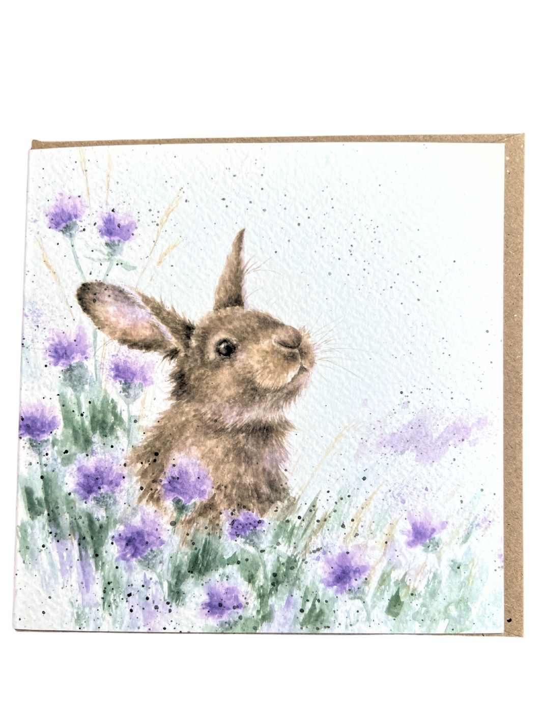 Verträumter Hase Grußkarte von Wrendale Designs