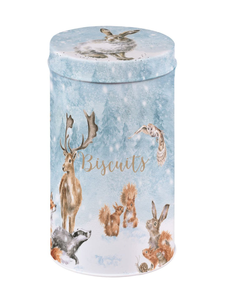 Weihnachtliche Waldtier Keksdose von Wrendale Designs.