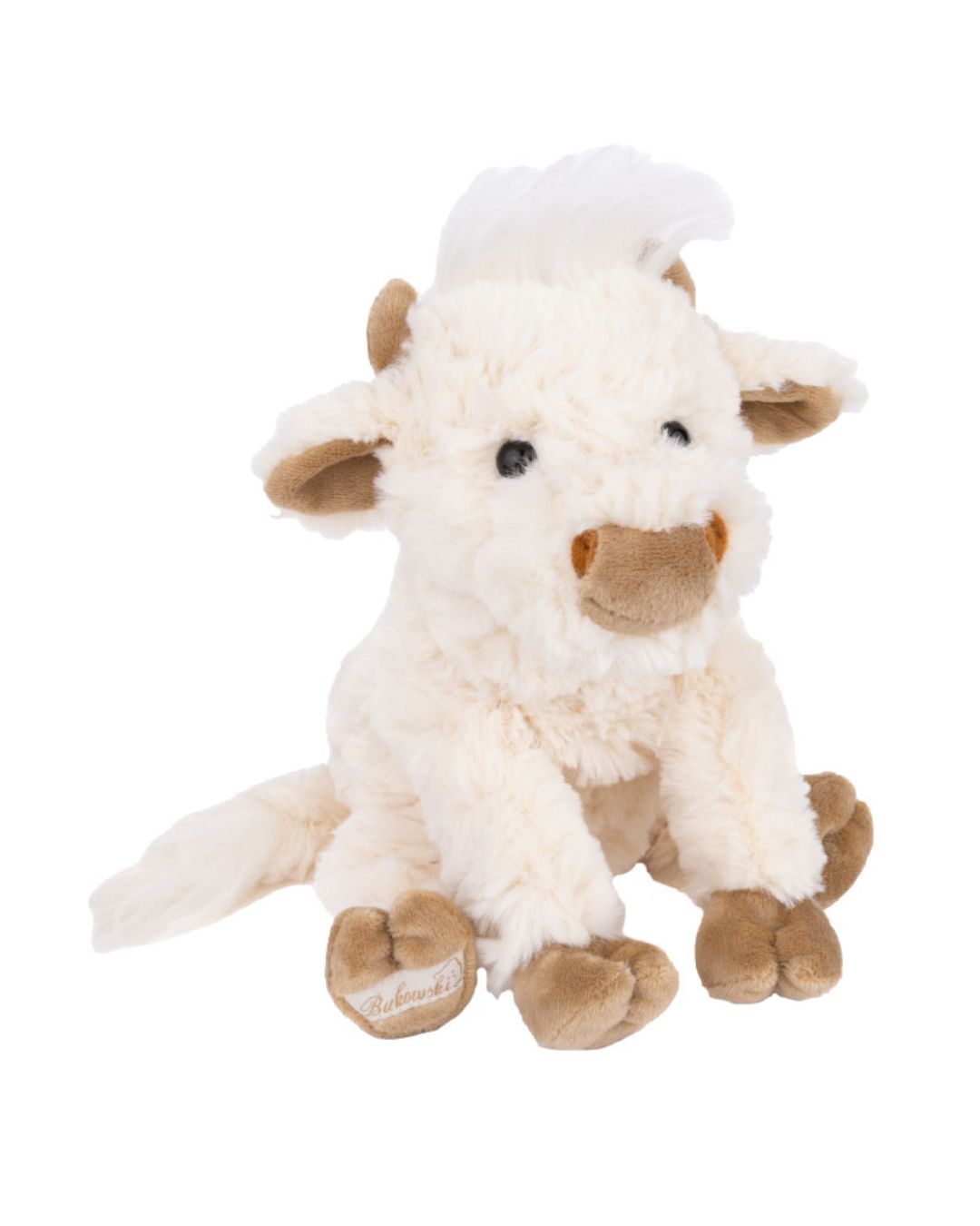 Weisses Kuh Kuscheltier namens Madison von Bukowski aus Schweden.