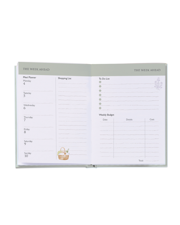 Im Taschenkalender 2026 von Wrendale Designs kannst du deine gesamte Woche vorausplanen.