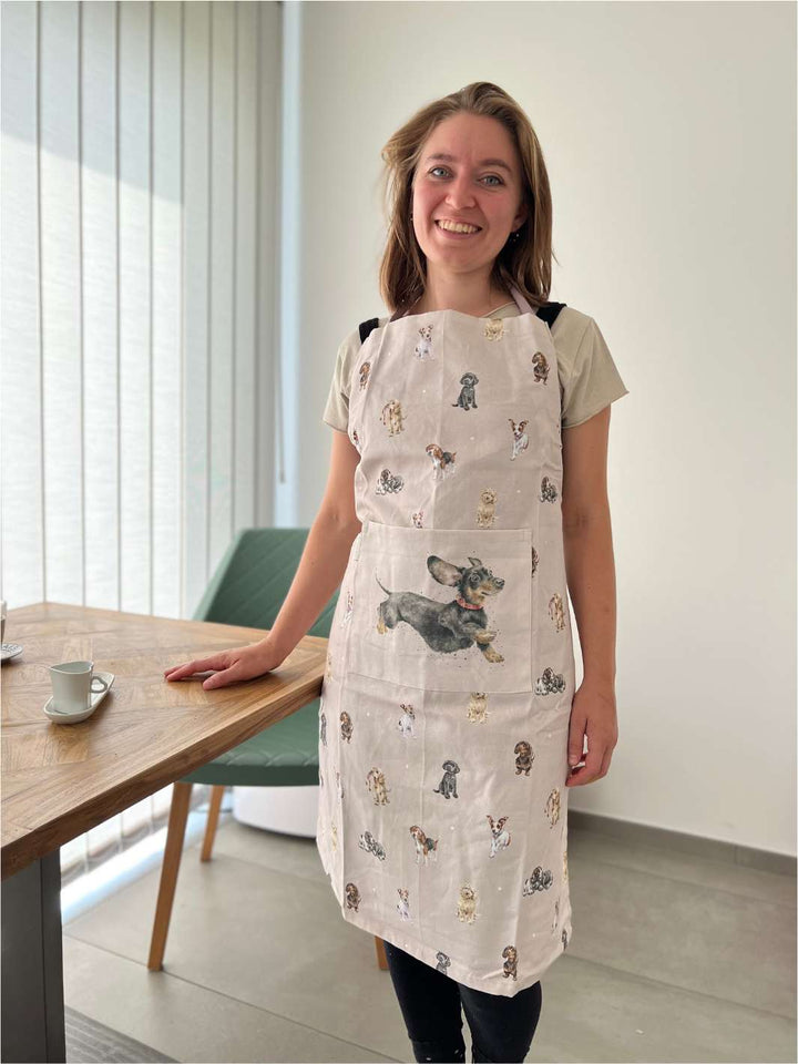 Wrendale Designs Küchenschürze mit schönem Hundemotiv.