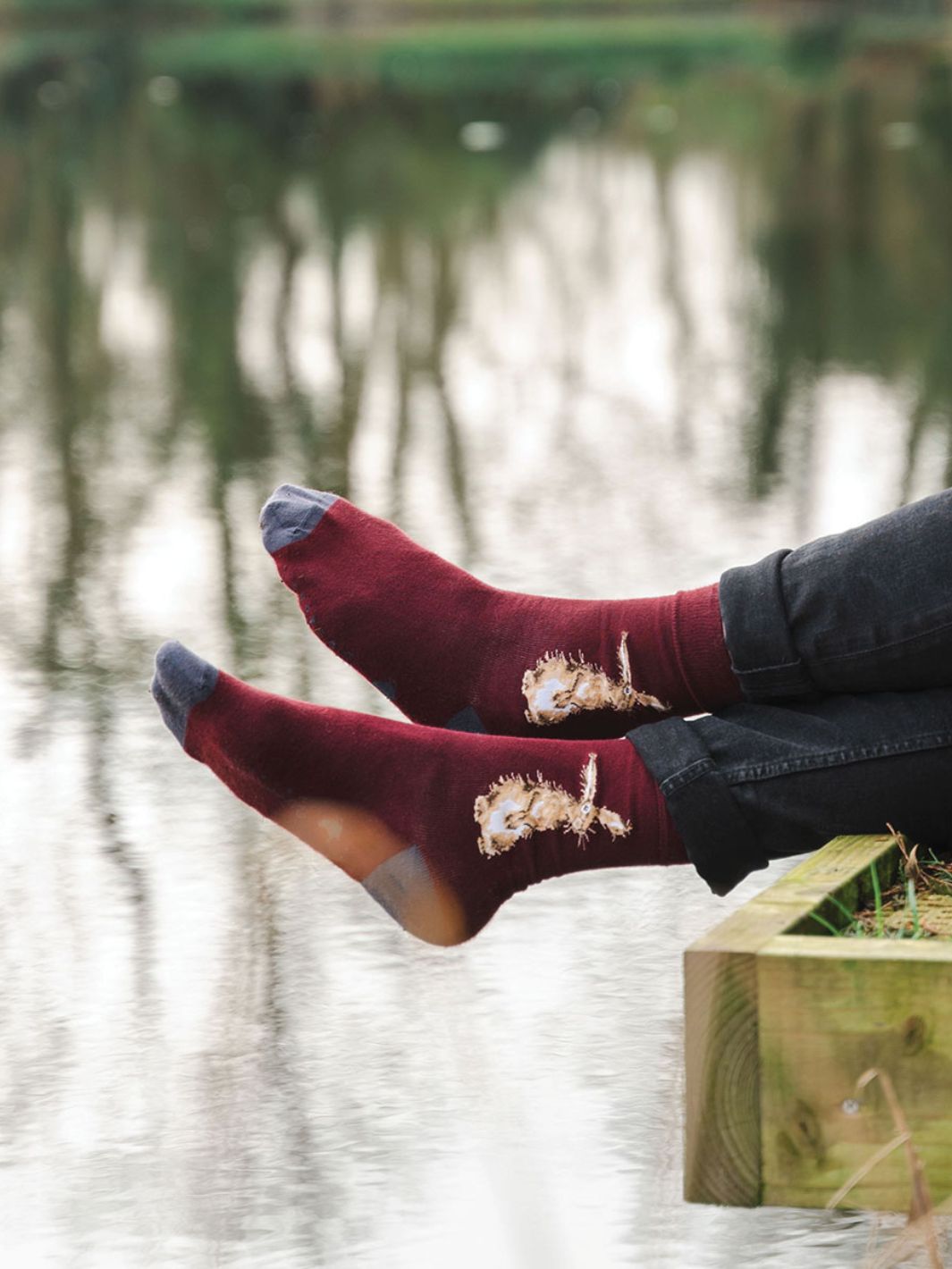 Wrendale Designs Socken für Männer mit Hasen-Motiv