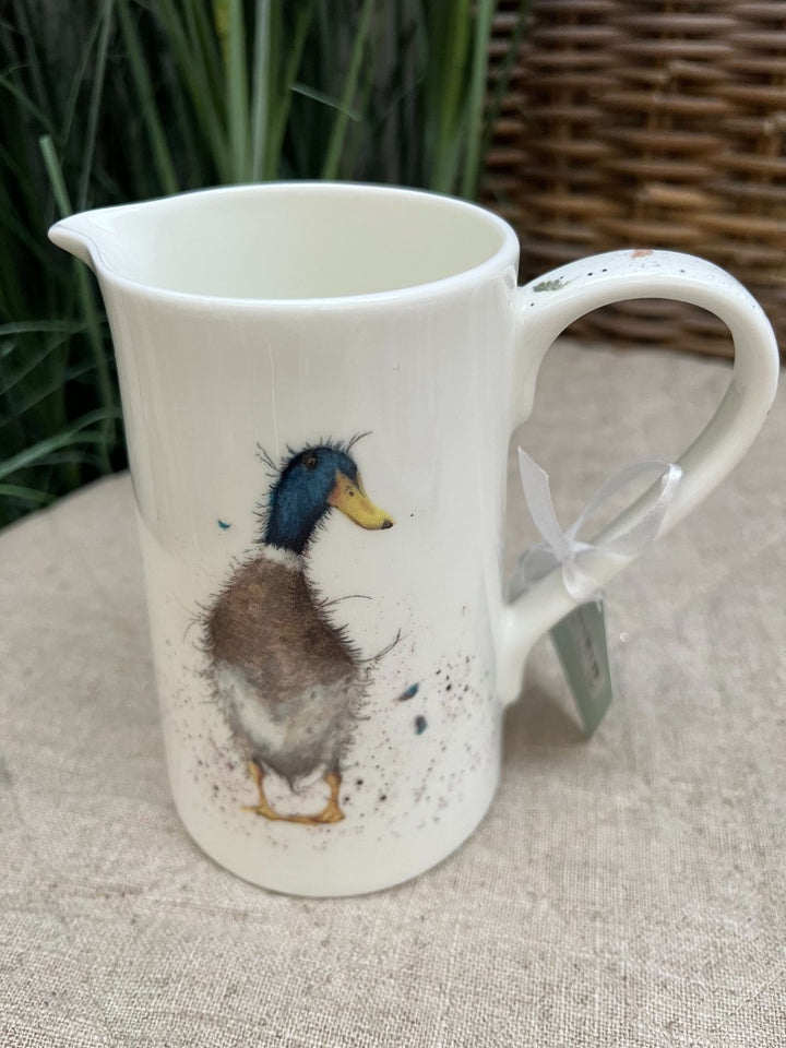 Wrendale Designs Porzellan Krug mit Ente drauf.
