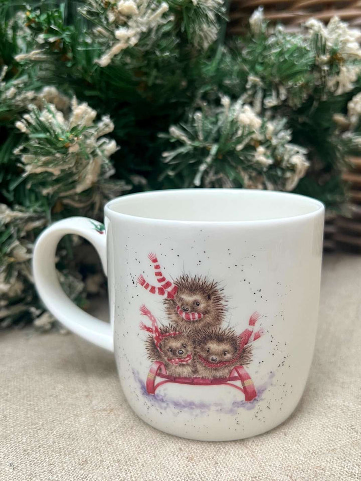 Schlittenfahrt Igel von Wrendale Designs