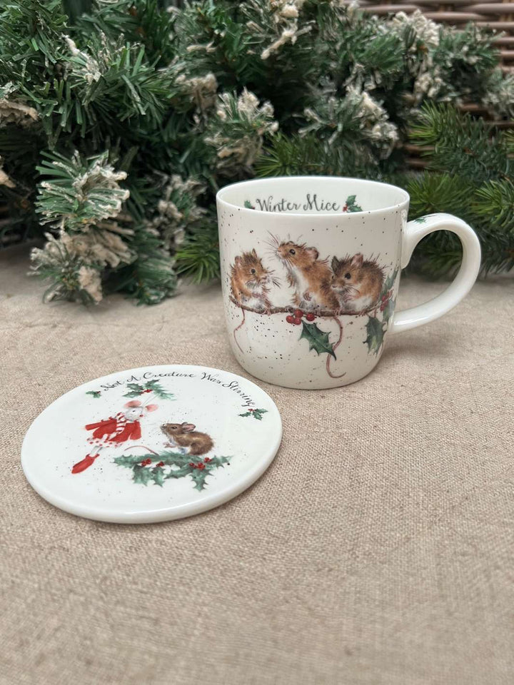 Wrendale Designs Tasse mit Deckel und Maus Motiv