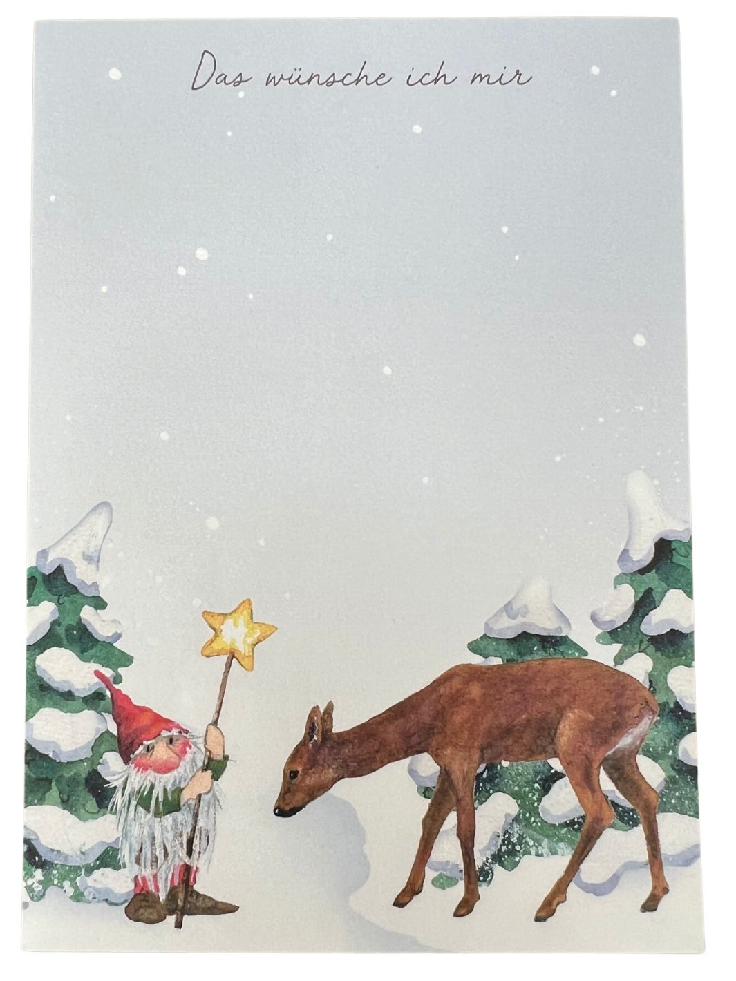 Wunschzettel Notizblock Sternenwichtel mit Reh vom Grätz Verlag