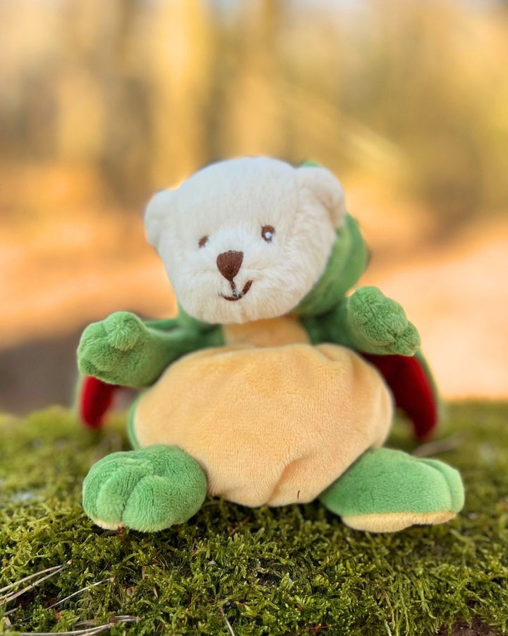 Ziggy Teddybär in Drachen Kostüm als Kuscheltier von Bukowski.