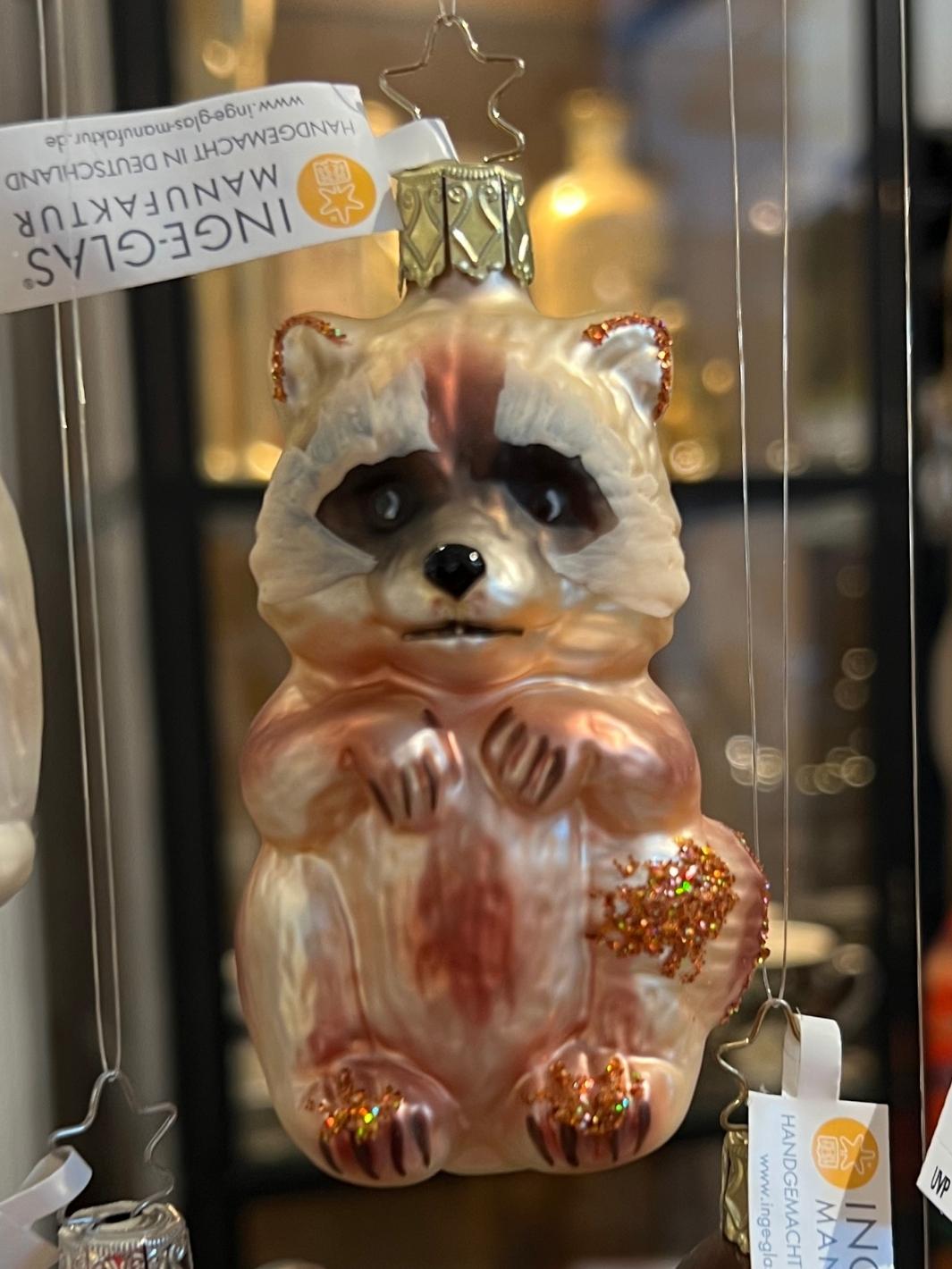 Weihnachtsbaumschmuck Waschbär von Inge Glas