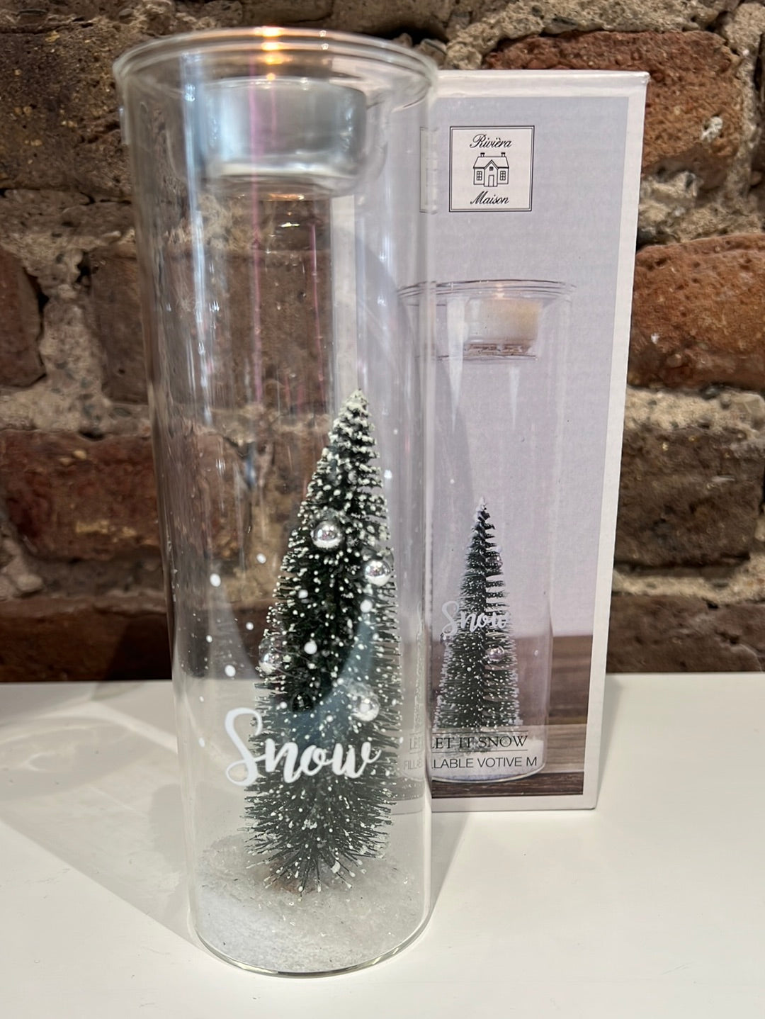 Let it snow Fillable Votive von Riviera Maison