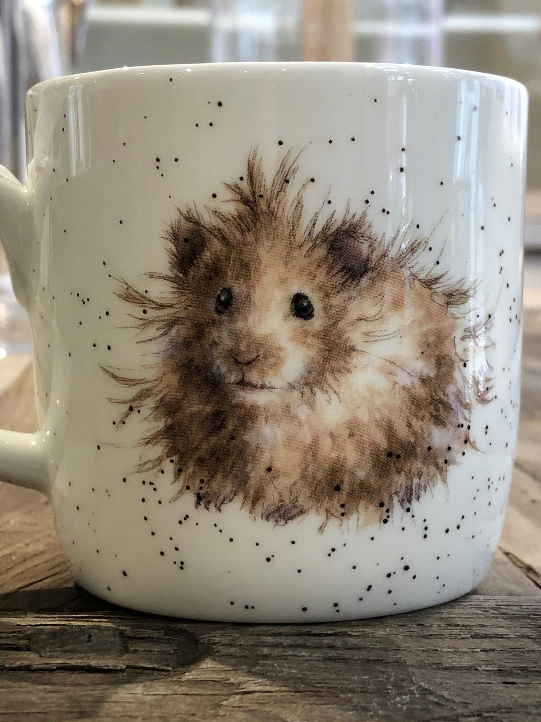 Rückseite der Hamster Tasse von Wrendale Designs.