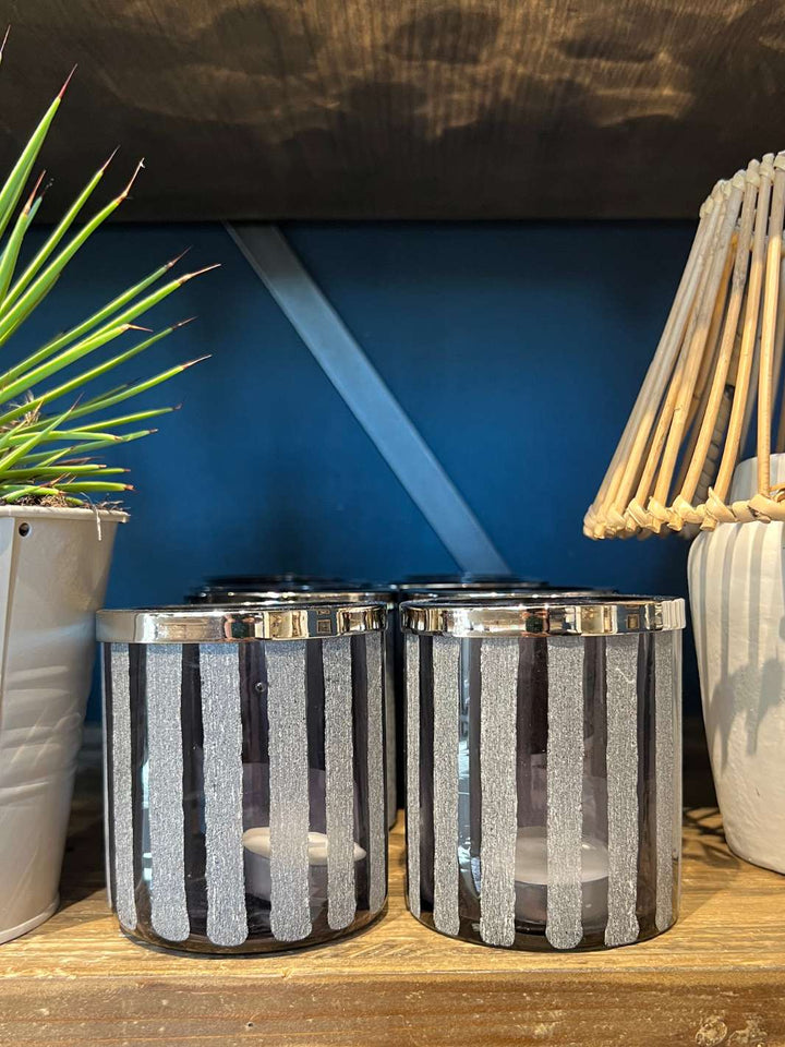 Blaues Santa Monica Votive Windlicht von Rivièra Maison