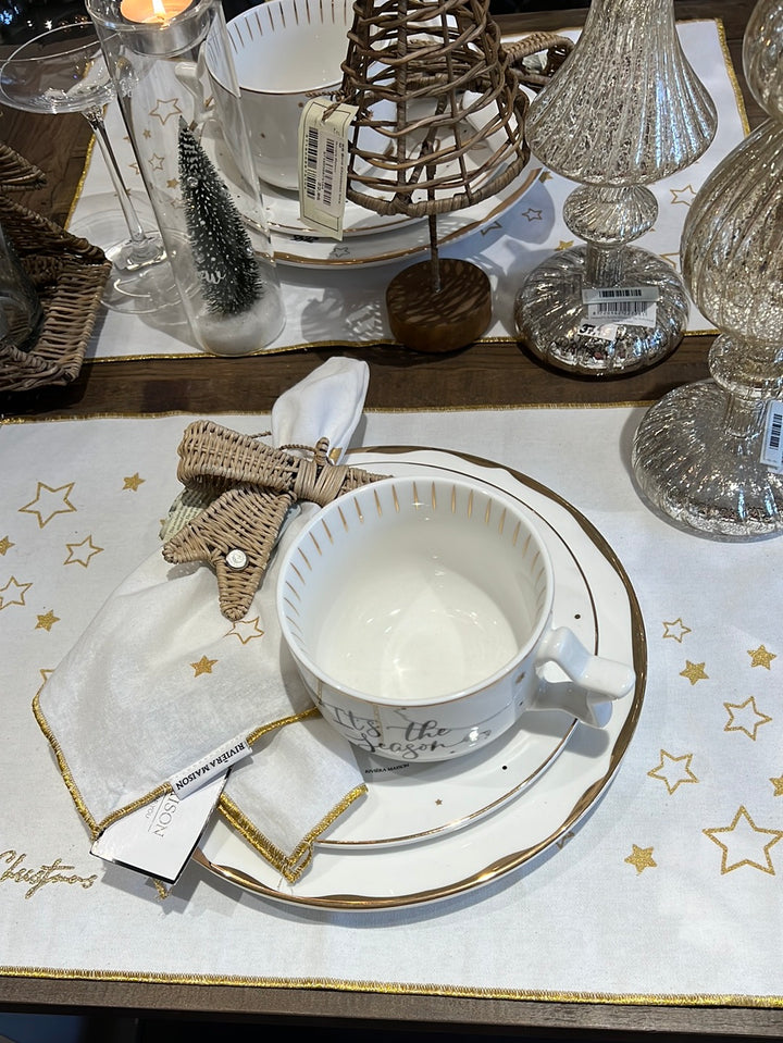 Weihnachtliche Servietten und Platzsets von Riviera Maison