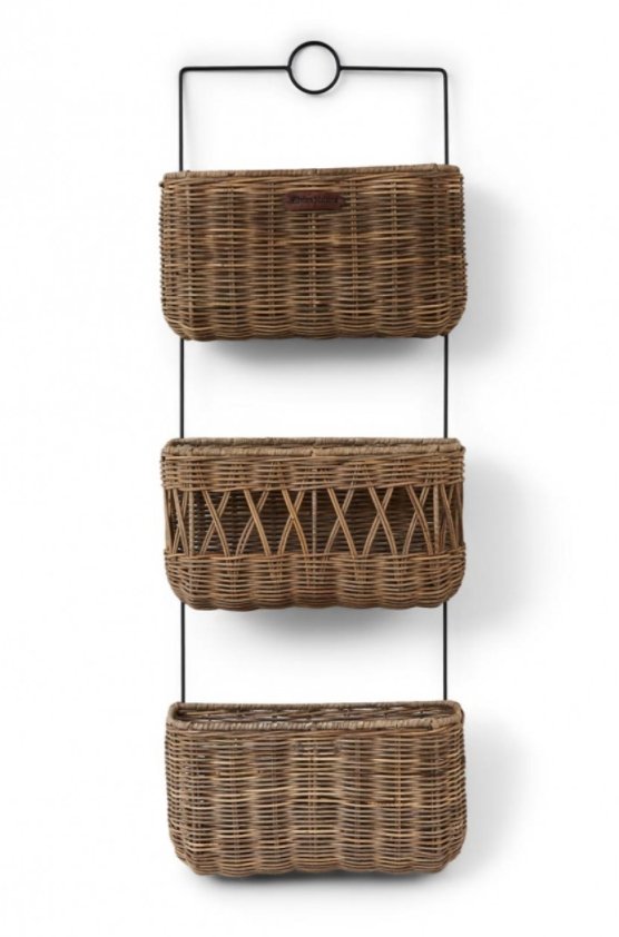 Rustic Rattan Wall Rack - Südstrand