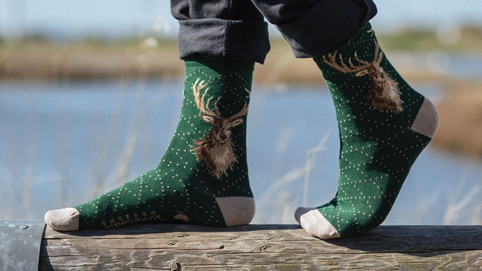 Herbstliche Socken mit Tier-Motiven von Wrendale Designs