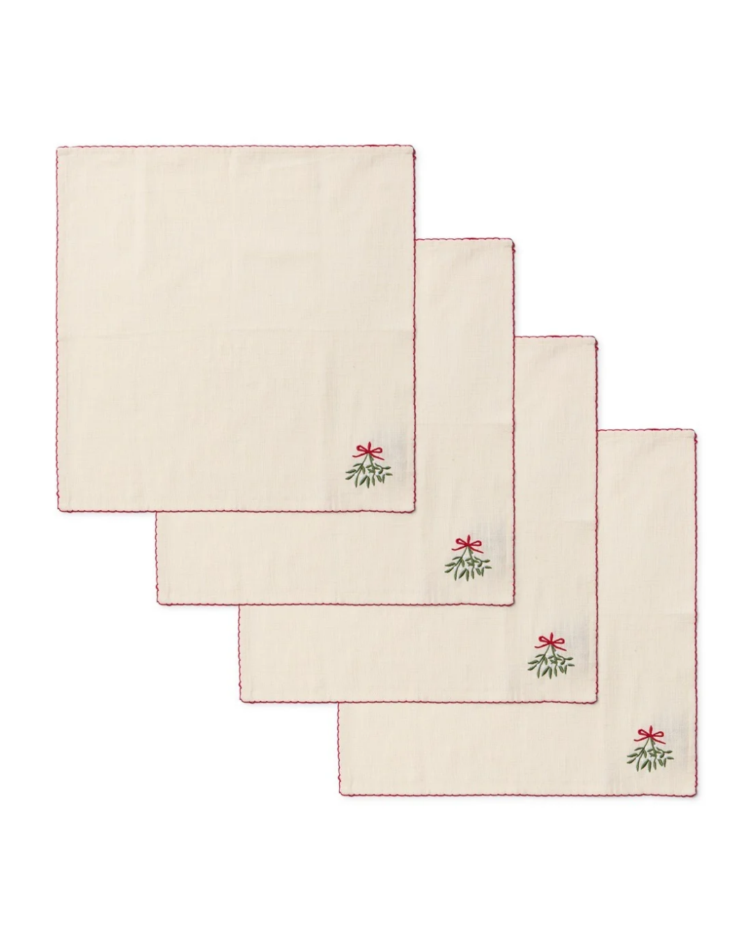 Stoffservietten "Mistletoe Charm" 4er-Set von Rivièra Maison