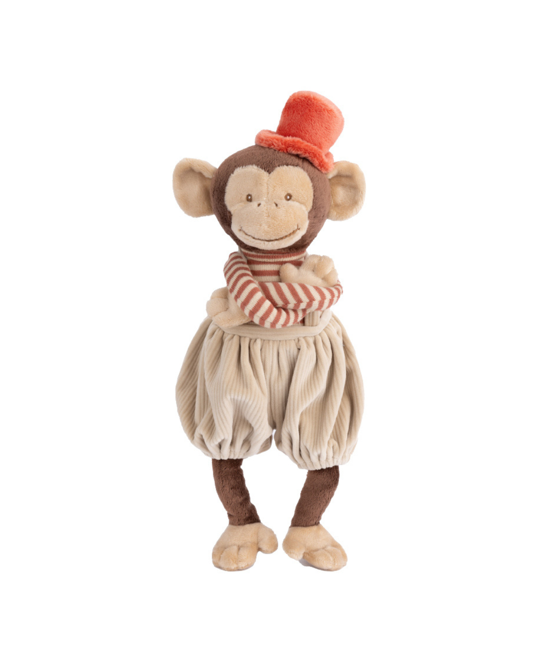 Affe Winston Kuscheltier von Bukowski im beigefarbenen Outfit