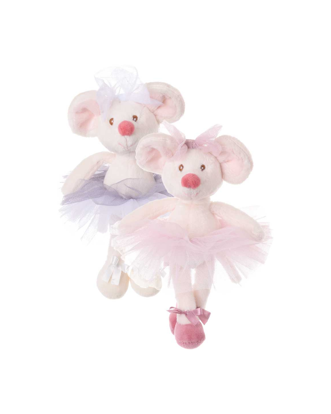 Kuschelballerina Antonia von Bukowski als Duo in Blau und Rosa mit Tüllröcken