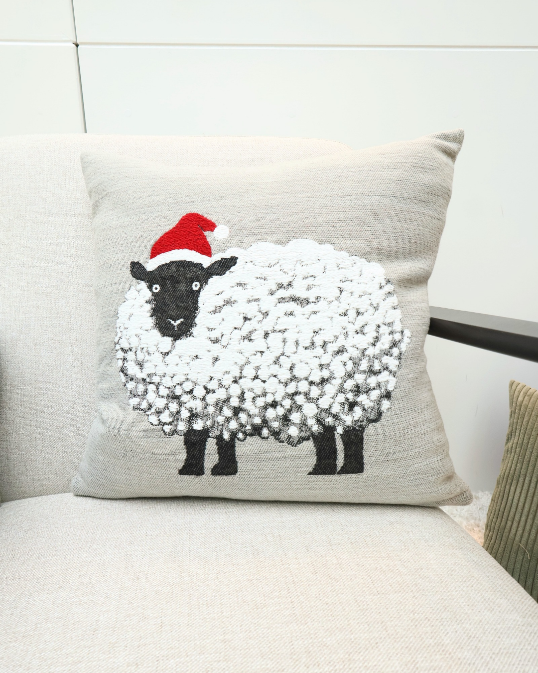 Weihnachtsschaf Kissenbezug "Baa 45x45" von Sander Table + Home
