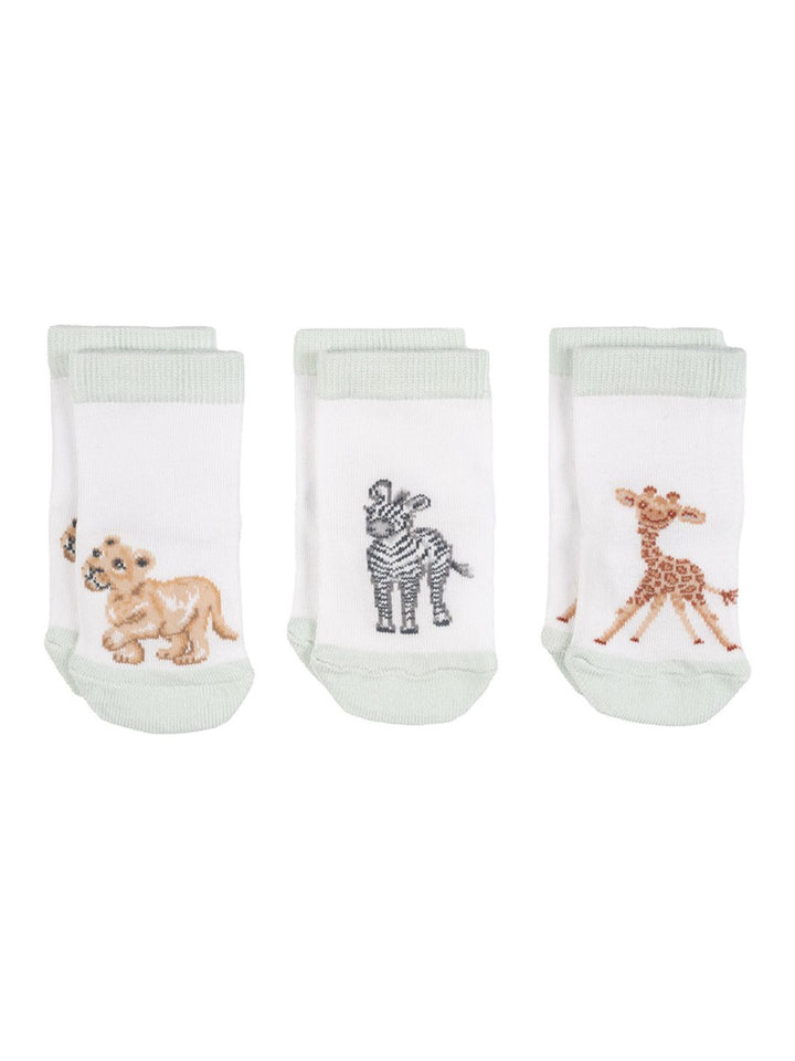 Baby Socken mit Afrika Tier-Motiven von Wrendale Designs