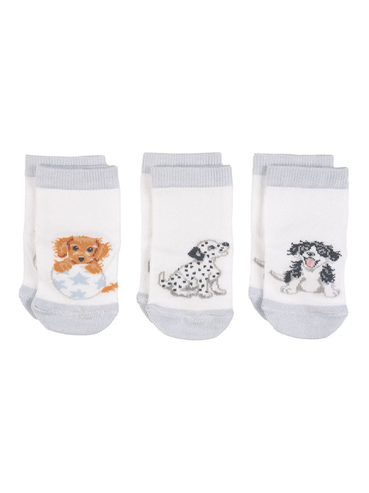 Baby Socken mit Hunde-Motiv von Wrendale Designs