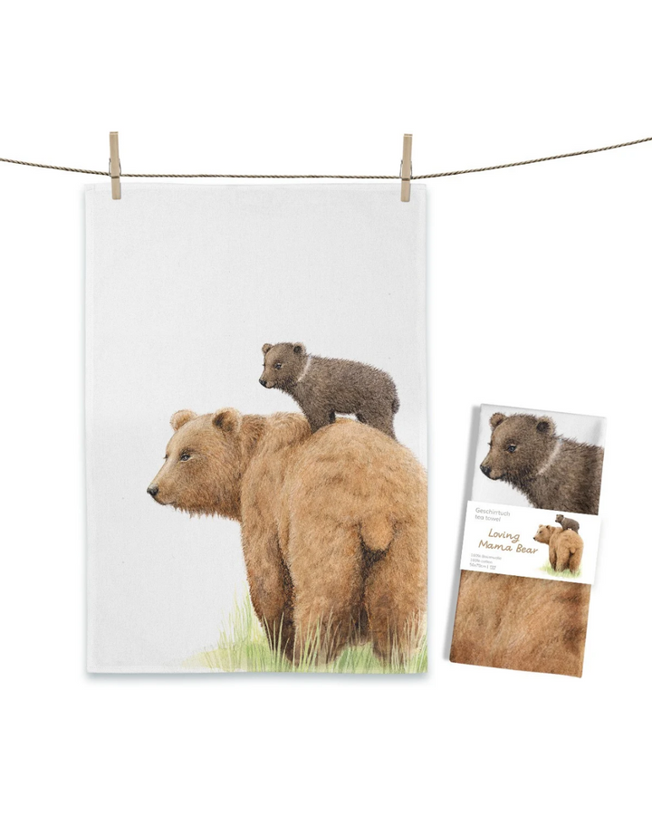 Bären Geschirrtuch "Loving Mama Bear" von Maluu