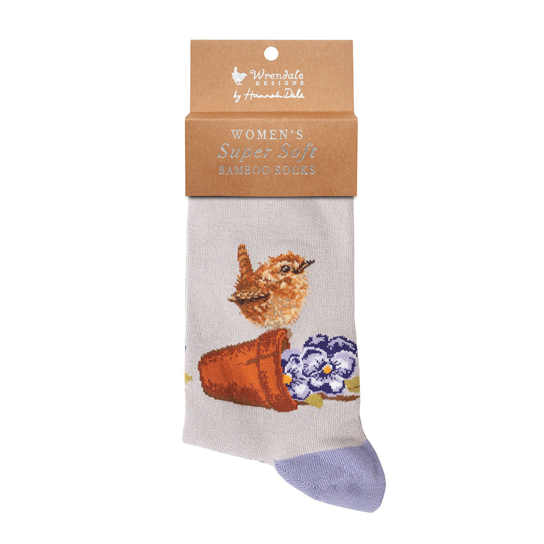 Bambus Socken Zaunkönig von Wrendale Designs