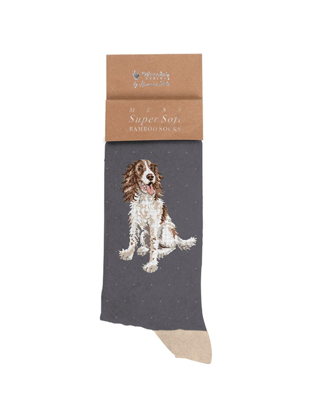 Socken mit Spaniel Hundemotiv für Männer von Wrendale Designs