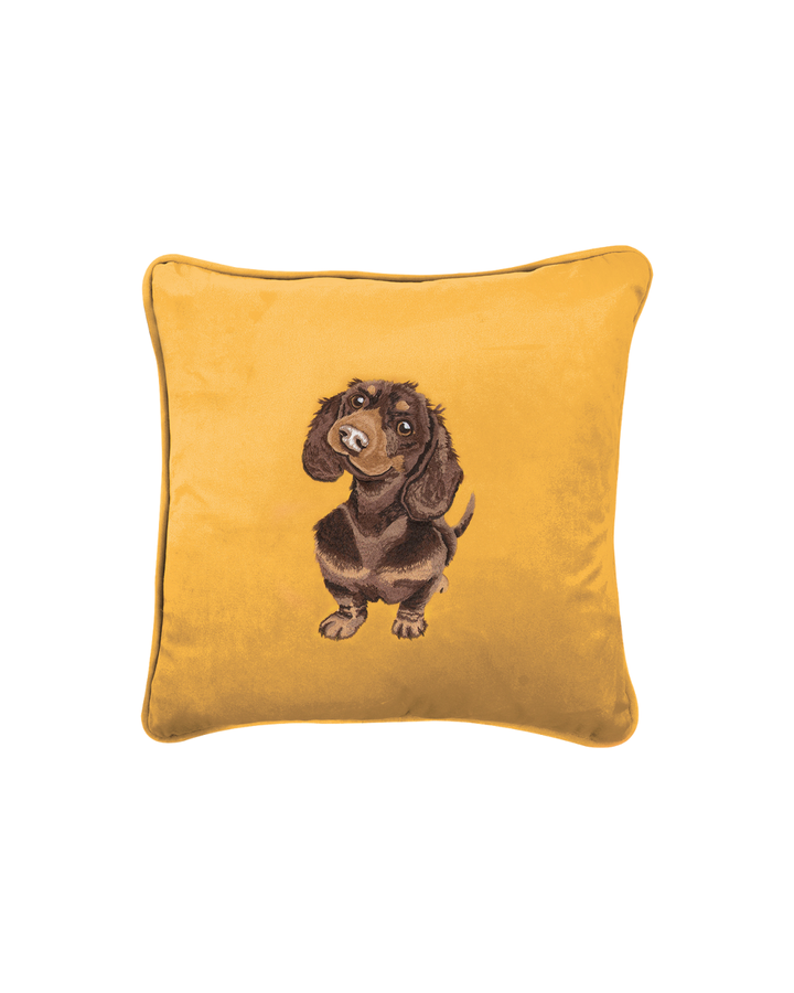 Dackel Kissenbezug (neue Farbe) von Wrendale Designs