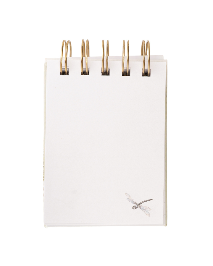 Blankoseiten des Mini Notiz- und Skizzenbuchs „Riverbank“ mit kleiner Illustration am Seitenrand.