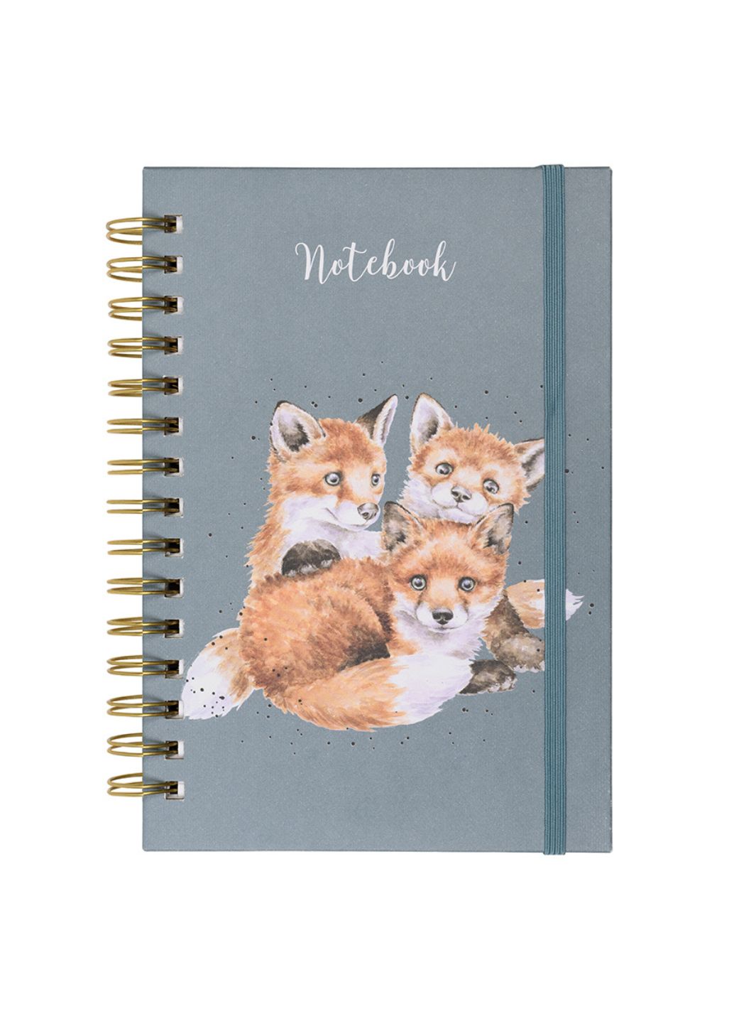 Blaues Notizbuch mit Fuchs-Motiv von Wrendale Designs