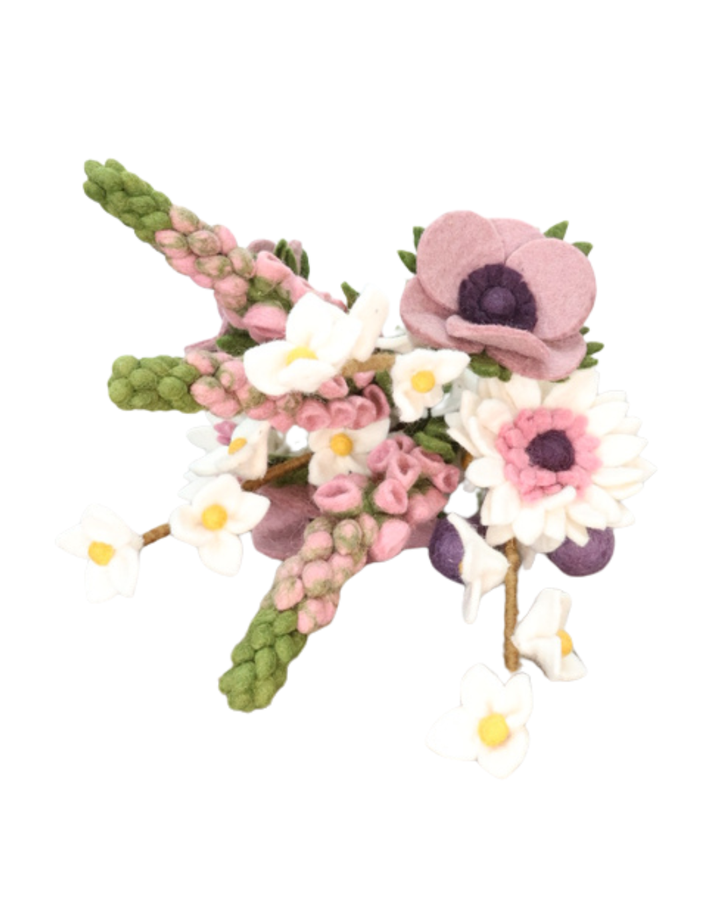 Blumenstrauß "Danke" aus Filz