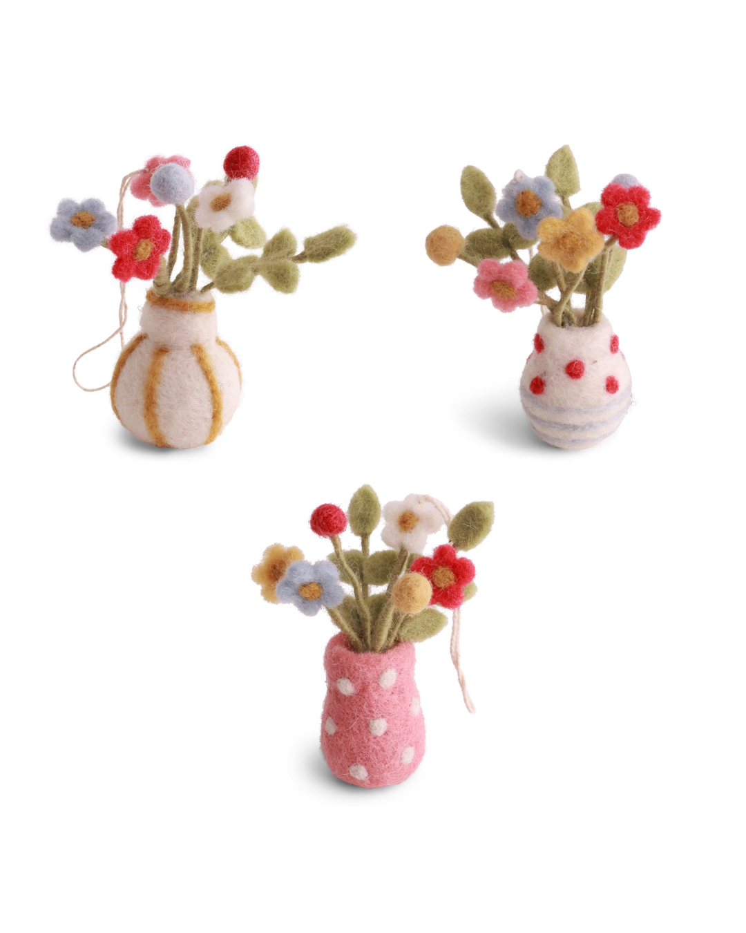 Blumenvase Filzanhänger von Gry & Sif