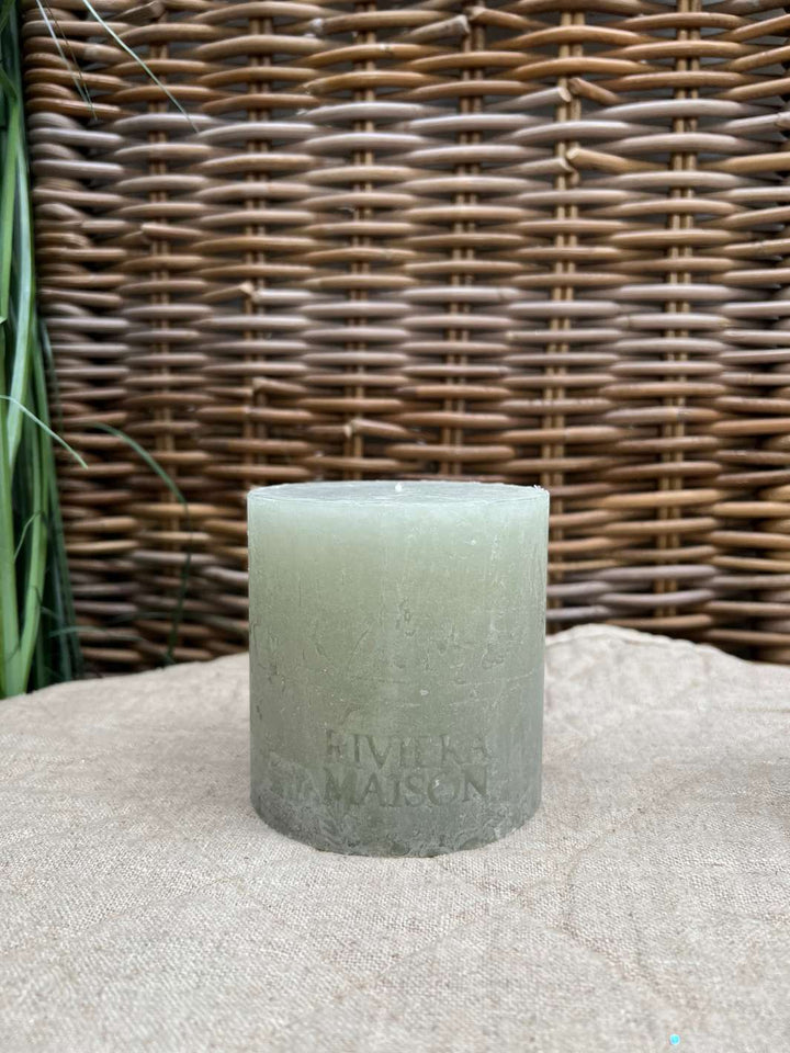 Breite Pillar Candle Mint Green von Rivièra Maison